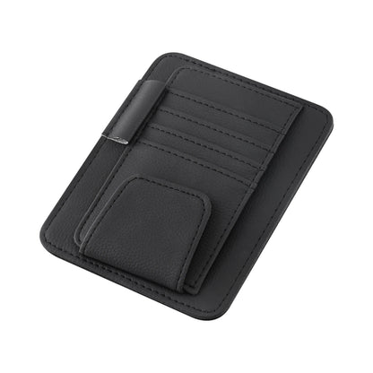 JFBONIN Car Sun Visor Organizer Multi-Pocket Business Card Storage Management Sunglasses Holder Visor Accessories Auto Interior
