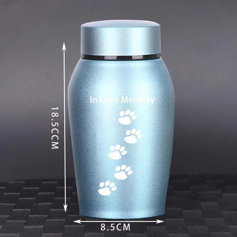 2025 Stainless Steel Dog Ashes Urn Dog Cat Bird Mouse Cremation Ashes Urn Pet Souvenir Jar Sealed Funeral for Dogs Supplies