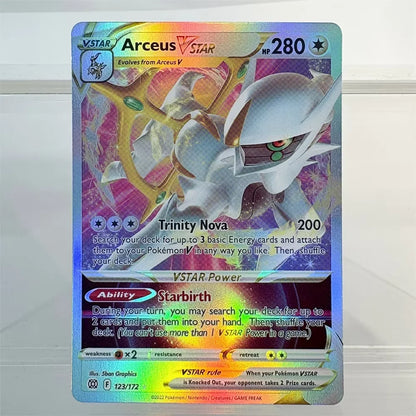 PKM Holo Proxy Cards Blaziken Vmax Aerodactyl Vstar Arceus Beedrill Mew Foil Cards PTCG PROXY The Best Gift for Collectors