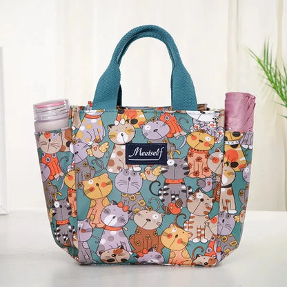 Rilibegan Lunch Bags Handbag Picnic Lunch Bags Bento Box For Family Outdoor Leisure Park Lunch Bag Big Capacity Family Lunch Bag