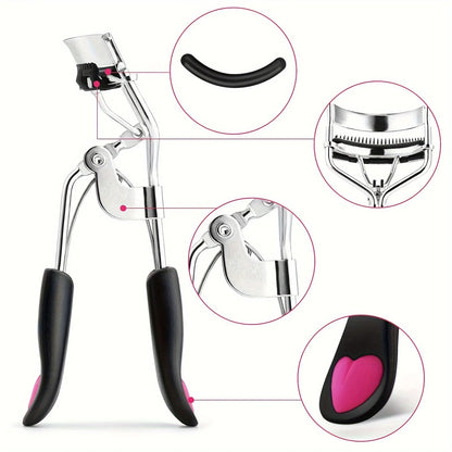 7/15pcs Eyelash Curler Set With Replacement Pads For Women Eyelashes Curling Tweezers Clips Lash Mascara Wands Brush Makeup Tool
