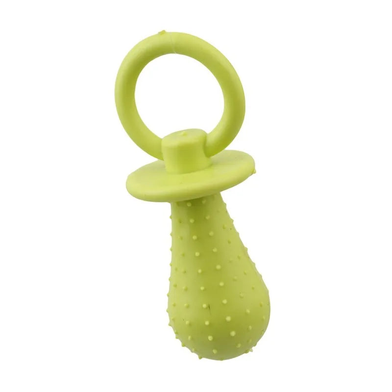 Pet Rubber Pacifier Dog Toy Interactive Rubber Soother Pet Dog Cat Puppy Elasticity Teeth Dog Chew Toys Tooth Cleaning Toy