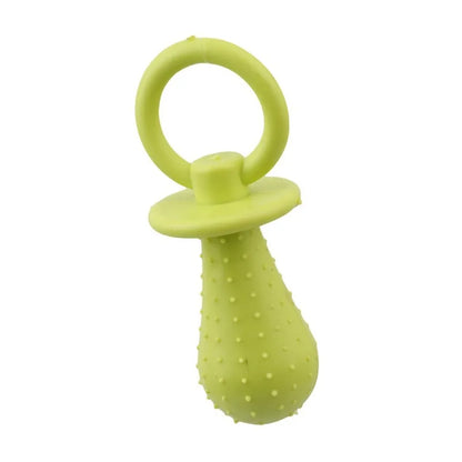 Pet Rubber Pacifier Dog Toy Interactive Rubber Soother Pet Dog Cat Puppy Elasticity Teeth Dog Chew Toys Tooth Cleaning Toy