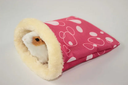1 PC Random Color Small Pet Hamster Guinea Pig Small Nest Pet Hedgehog Squirrel Hamster Bed Comfortable Warm House for Winter