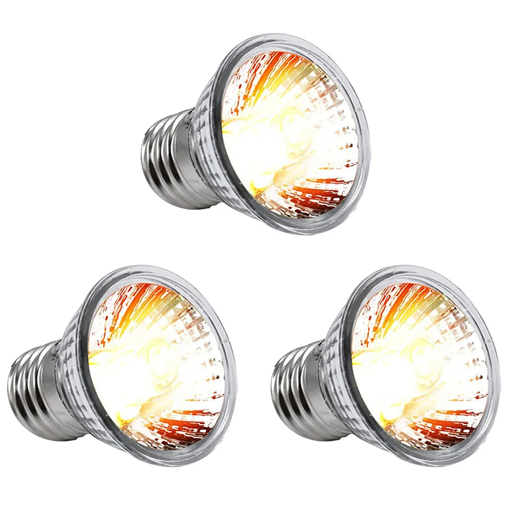 UVA+UVB Reptile Lamp Bulb Reptile Heat Lamp Turtle Basking Heating Light UV Light Bulb Amphibians Lizards Temperature Controller