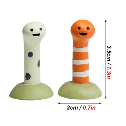 2 Pcs/set Aquarium Decor Accessories Cute Animal Bookshelf Decoration Home Decoration Landscaping Ornament Fish Tank Decoration