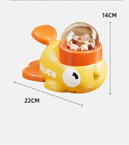 Automatic Pet Feeder - Cartoon Duck Design Dog Food Dispenser, Snack Trainer, Smart Portion Control Feeder for Cats & Dogs
