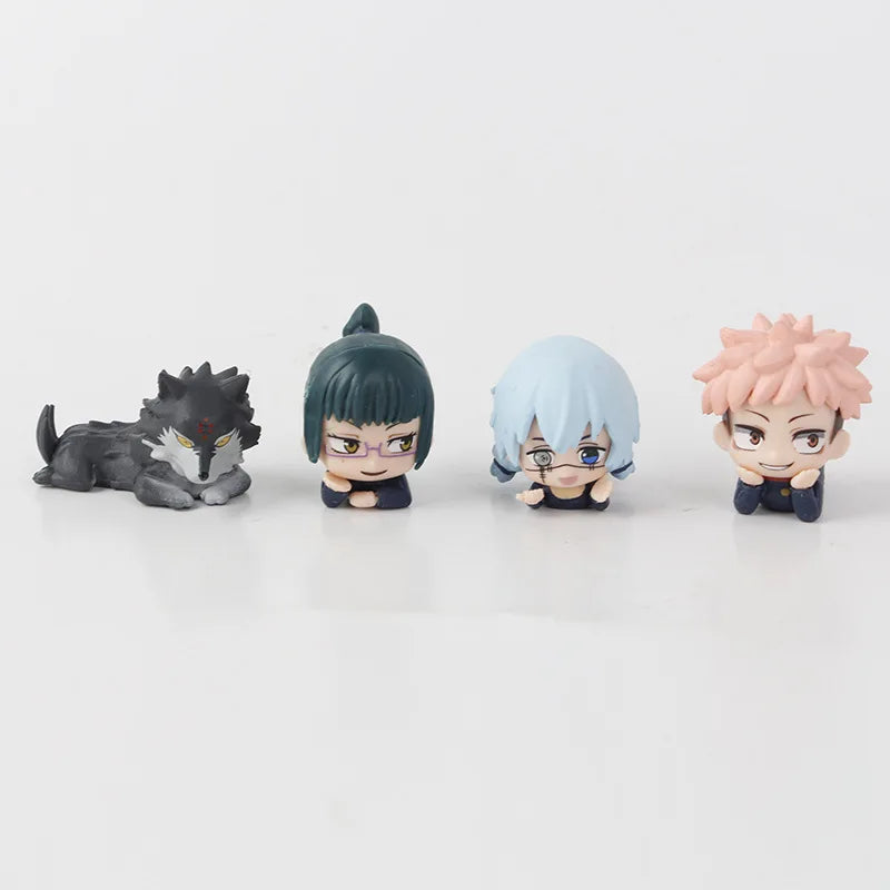 7pcs/set Jujutsu Kaisen Satoru Gojo Itadori Yuji Megumi Kugisaki Sukuna Geto Suguru Anime Figure Toys Cute Doll Collection Model