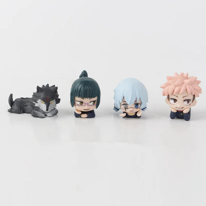 7pcs/set Jujutsu Kaisen Satoru Gojo Itadori Yuji Megumi Kugisaki Sukuna Geto Suguru Anime Figure Toys Cute Doll Collection Model