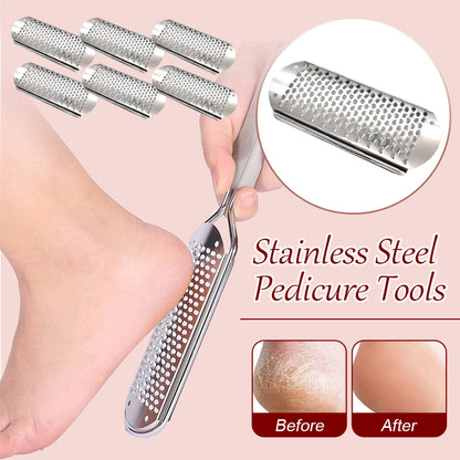 6Pcs Foot File Callus Remover Tool for Dead Skin Removal Home Pedicure Tools Foot Rasp Callus Remover Feet Heels Grater File