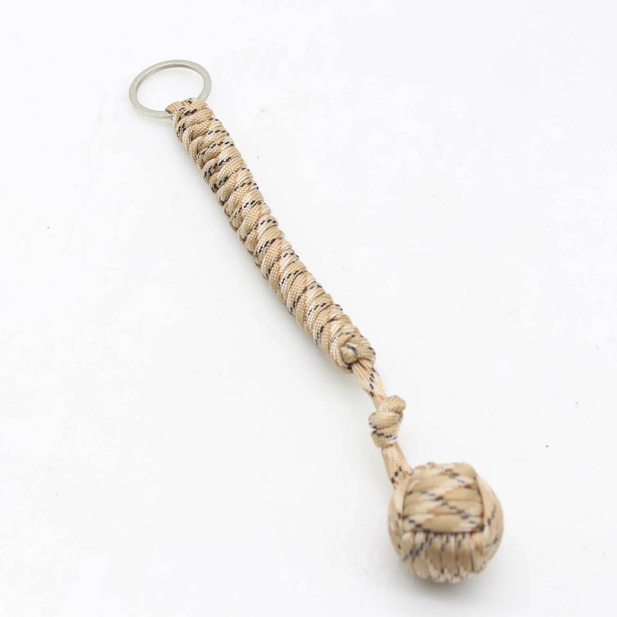 Outdoor Self Defense Key Chain Emergency Survival Protecting Monkey Fist Steel Ball Bearing Parachute Lanyard Camping Paracord