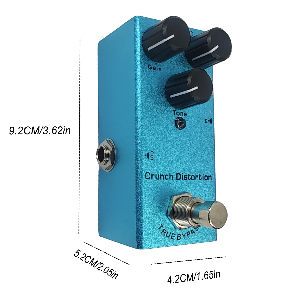 Electric Guitar Pedal: Overdrive/Distortion/Chorus/Delay/Tremolo/Analog Delay, True Bypass