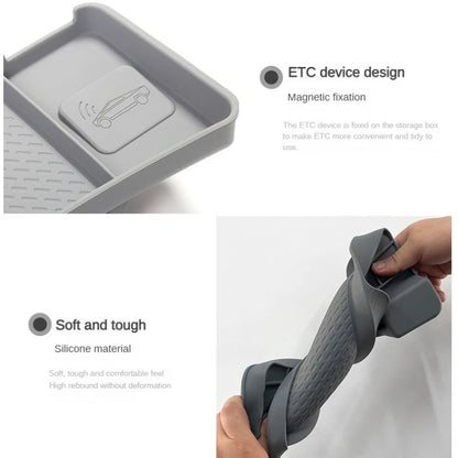 Center Console Organizer For Tesla Model Y Juniper Model 3 Dashboard Behind Screen Storage Box Sunglasses Holder Car Accessories