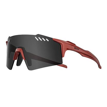 SCVCN Red Photochromic Sunglasses Cycling Glasses Sports for Men Mountain Bike Road Bicycle Eyewear Fashion Goggles MTB UV400