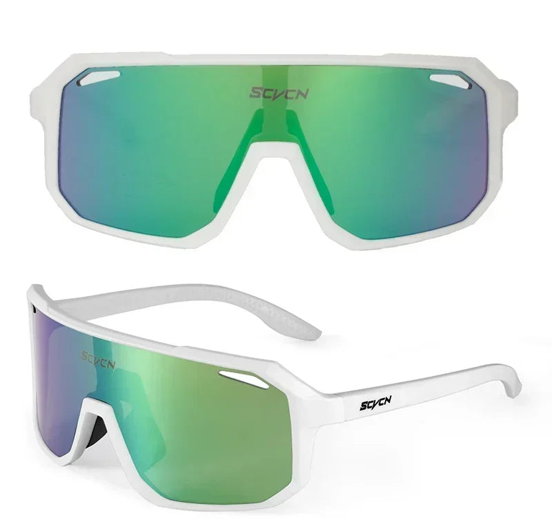 SCVCN New Sports Men UV400 Cycling Glasses Bike Sunglasses Outdoor Eyewear  MTB Bicycle Women Riding Hiking Goggles
