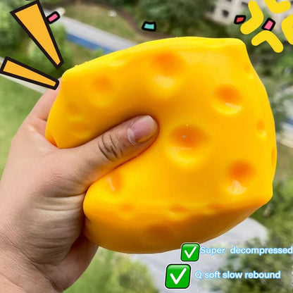 5CM Cheese Squeeze Toy Extra Large Size Cheese Squishy Fidget Toys Slow Rebound Shapeable Venting Ball for Adults Gifts 2026 New