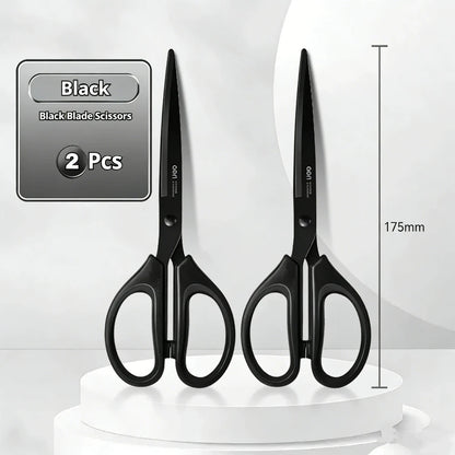 1/2Pcs 210/175mm Black Stainless Steel Scissors Business Office Stationery Home Tailor Shears Kitchen Knife Cutter Cutting