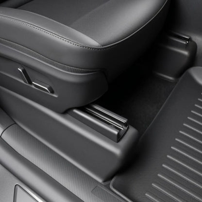 For Tesla Model Y Juniper 2025 2026 Under Seat Corner Guard Seat Slide Rail Protector Cover Anti-Kick Decor Flocking Accessories
