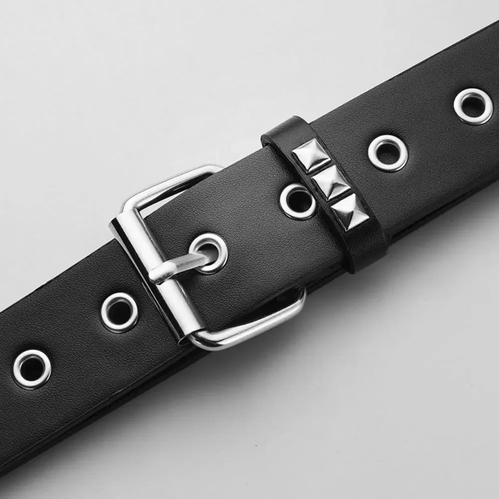 Trend Rivet Belt Heavy Metal Belt Men Women Punk Nightclub Rock Style Belt Jeans Belt Y2K Belt Fashion Decoration Women's Belts
