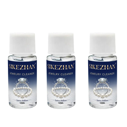 Jewelry Cleaning Liquid, Restore Luster, Remove Tarnish/Oil, Safe for Gold Silver Platinum & Diamonds, Rings/Necklaces/Earrings