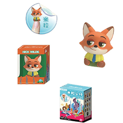 JANDOOM Disney Zootopia Judy Hopps Nick Wilde Bogo Clawhauser Anime Figur Model Rice Grain Doll Blind Box Toys Birthday Gifts