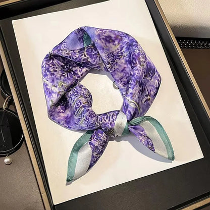 Scarf 100% Silk Bandana Women Square Scarves Wrap Kerchief Spring Fashion Luxury High Quality Headband Hijab Shawls 2026