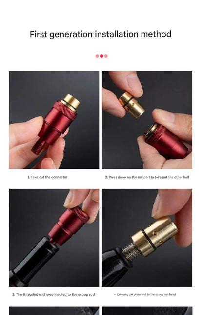 LINNHUE  Quick connector 8mm universal connector head and rod portable converter fishing gear accessories