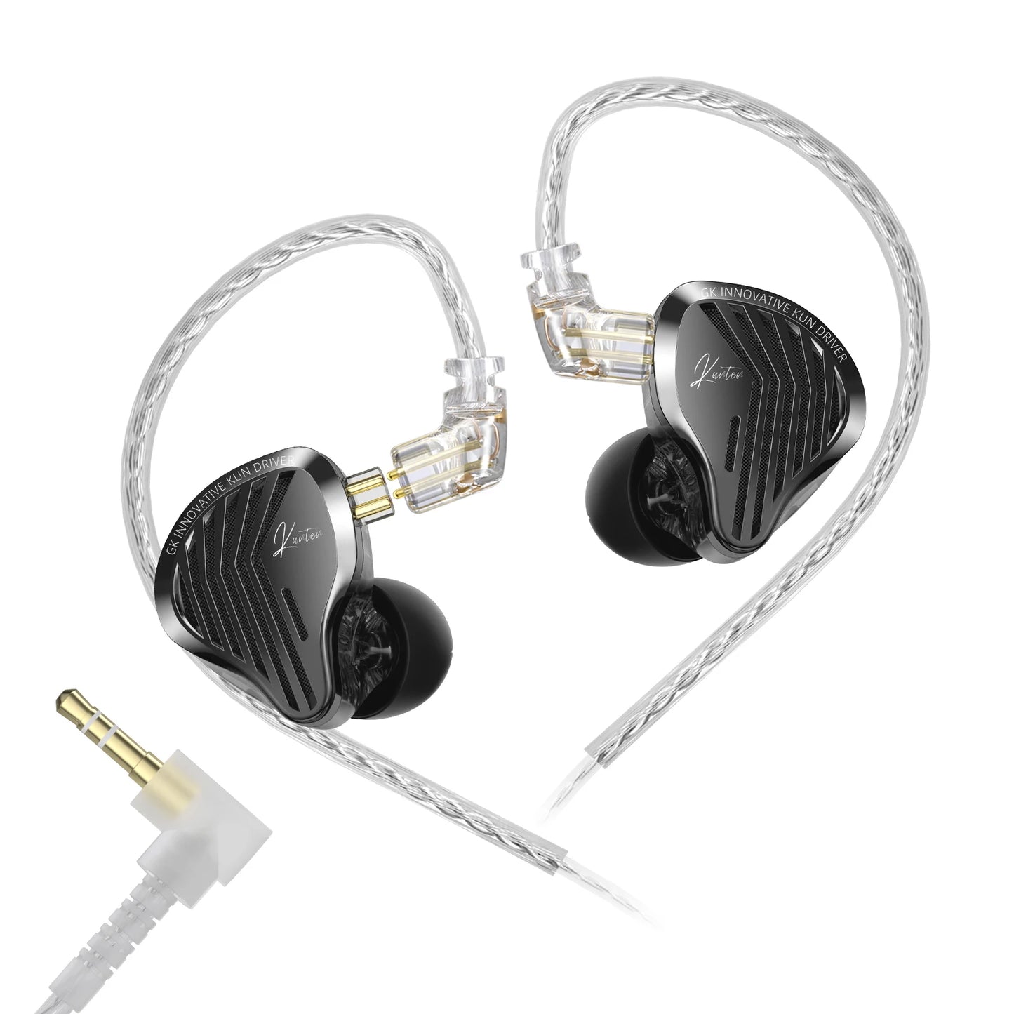 GK KUNTEN Earphones New Generation Dynamic Driver Unite Headests Hifi Music Earbuds DJ Headphones