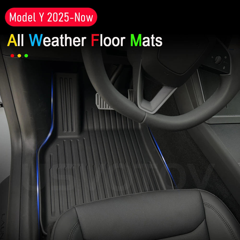 for Tesla Model Y Juniper 2025 2026 Car Floor Mats Cargo Liner Trunk Mats Backrest Kick Pads Protection Car Interior Accessories