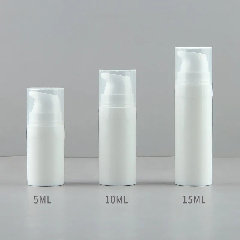 5/10/15/25ml Pp Vacuum Lotion Bottle Empty Cosmetic Container Cream Pump Refillable Bottles Travel Size Airless Liquid Bottle