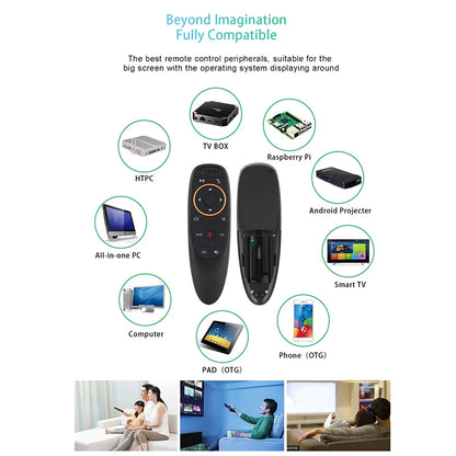 G10S 2.4G Wireless Air Mouse G10S PRO Voice Remote Control Gyroscope IR Learning G10SPRO BT For Android TV Box