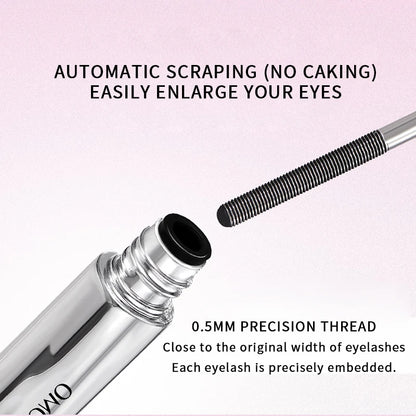 Long-lasting curling mascara Waterproof and sweat-proof Separates each lash Thick and voluminous Steel tube mascara