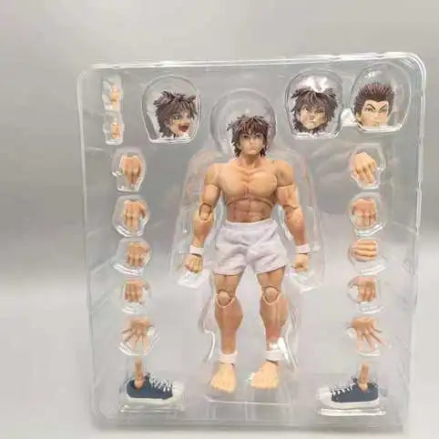 kucikuji 1/12 Scale Anime Baki Hanma Oni Action Figure Real Man Assembly Model Figurine Office Desktop Decoration Ornaments