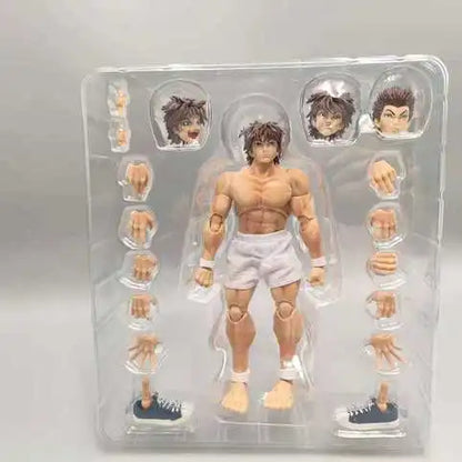 kucikuji 1/12 Scale Anime Baki Hanma Oni Action Figure Real Man Assembly Model Figurine Office Desktop Decoration Ornaments
