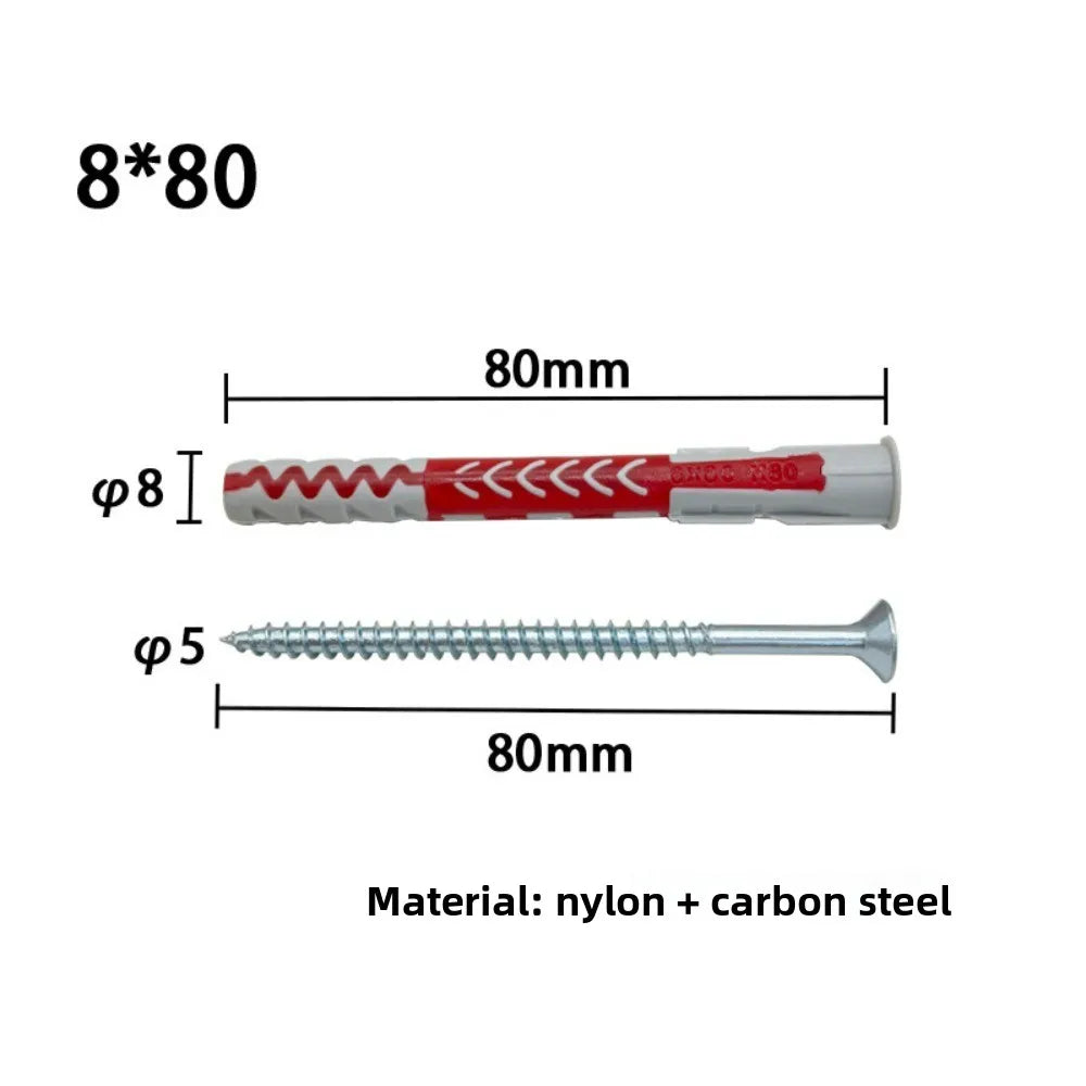 Dual-Color Expansion Screws – Wall Anchors for Hollow Bricks Foam Walls & Aerated Blocks | Home & Engineering Expansion Bolts