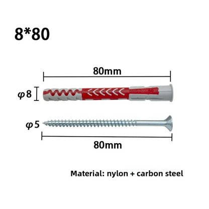 Dual-Color Expansion Screws – Wall Anchors for Hollow Bricks Foam Walls & Aerated Blocks | Home & Engineering Expansion Bolts