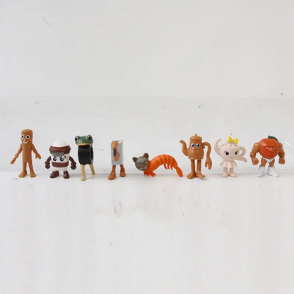 24Pcs Italian Brainrot Tung Tung Sahur Figures Doll Tralalero Tralala Bombardino Crocodilo Shimpanzini Bananini Model Toy Gift