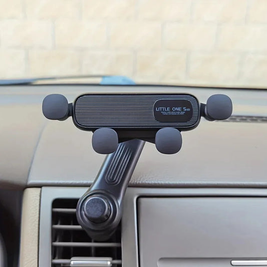 New Gravity Car Phone Holder - Strong Air Vent Clip Mount Adjustable Mobile Cell Stand for Hands-Free Driving
