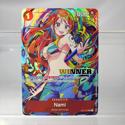 Anime One Piece OPCG Cards English Version CHARACTER/LEADER Collectine Proxy Cards Luffy/Nami/Trafalgar Law/Sanji Game WINNER