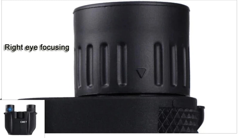 COMET Binoculars 10X25 Long Range Pocket HD Telescope Folding Compact Bak4 Prism Binocular Optical Scope FMC Lens For Hunting