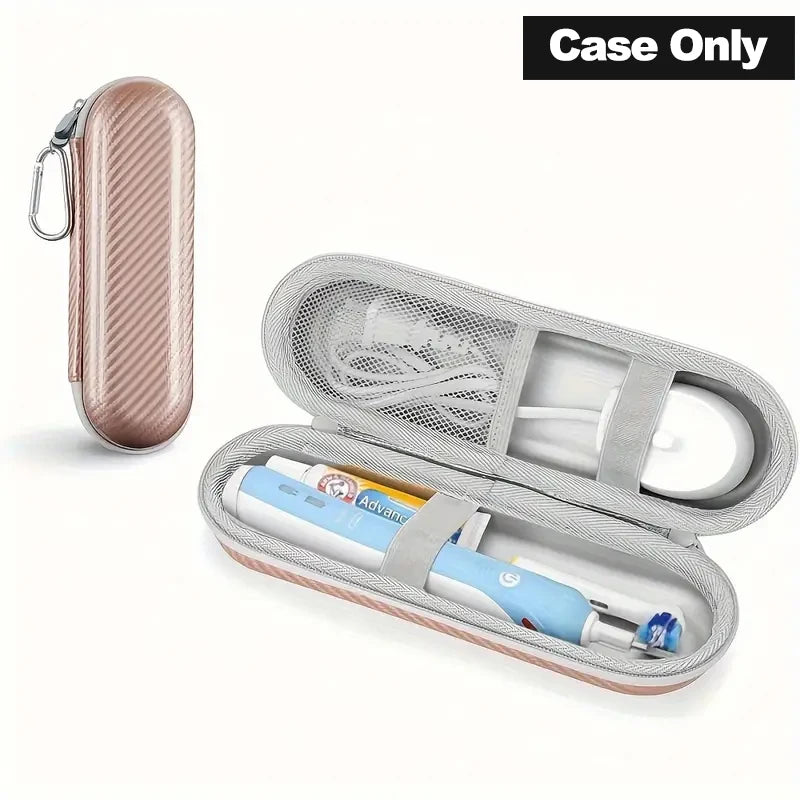 1pcs Electric Toothbrush Travel Case for Oral-B Pro/iO, Philips Sonicare, Oral B Toothbrush Case for Brush Heads & Accessories