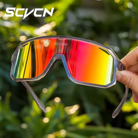 SCVCN MTB UV400 Goggles Bicycle Riding Sunglasses Fashion Sunglasses Street Outdoor Cycling Glasses Sports Bike for Men Eyewear