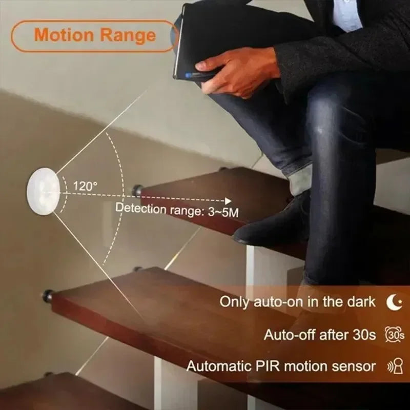 LED Night Light USB Charging Intelligent Human Induction For Bedside Cabinet Home Wardrobe Motion Sensor Light Led Lamp