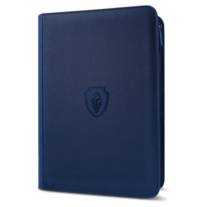9 Pocket Zipper Card Binder, 360 Trading Card Holder Book, Premium PU Cover Zip Binder for Cards, Durable Side Loading Card
