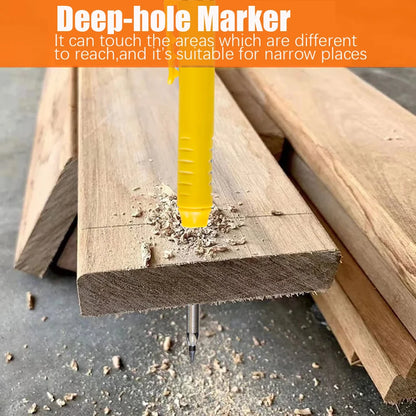 Solid Carpenter Pencil Set Deep Hole Marking Tool Pen Built In Pencil Sharpener Carpenter Lead Core Automatic Pencil Drawing Pen
