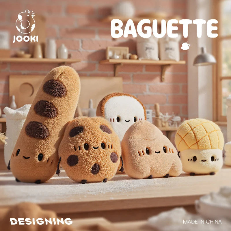 Cute Bread Plush Toys Croissants Toast Fluffy Soft Doll Realistic Decorative Ornaments Good Company Birthday Gifts For Children