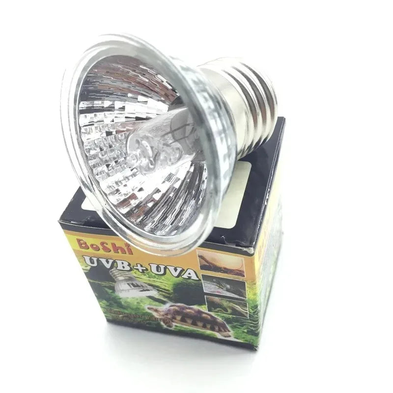 Reptile Heat Lamp UVA+UVB Full Spectrum 25/50/75w Reptile Lizard Snake Turtle Pet Sunbathing Uv Bulb Suitable For E27 Lamp Base