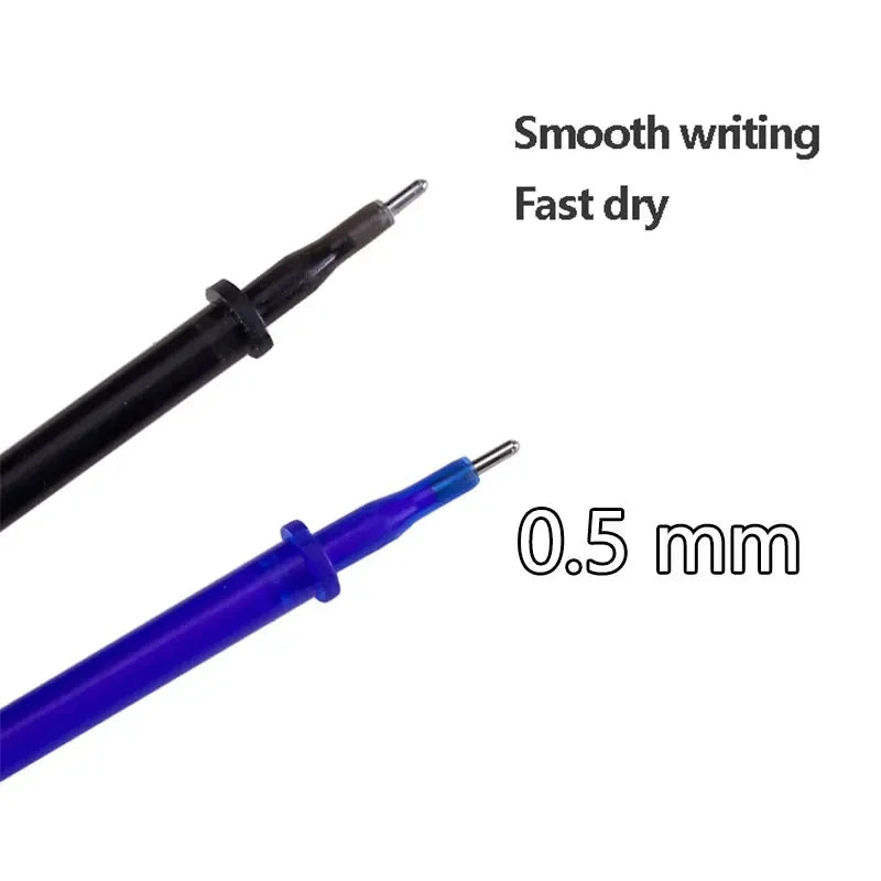Erasable Gel Pen Set Ballpoint Pens Rod 0.5mm Refills Muti-Colors Ink Washable Handle Stationery School Office Writing Supplies
