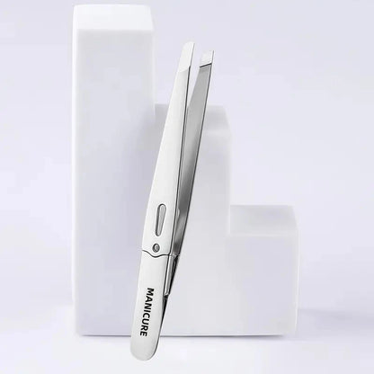 Stainless Steel Professional Eyebrow Tweezers High Brow Tweezers with Angled Tips  Hair Removal Tweezers for Eyebrows and Beard