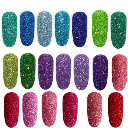 50g Extra Fine Glitter Holographic Laser Dazzling Nail Glitter Powder Art Crafts Resin Tumbler Decoration Shiny Flakes Sequins
